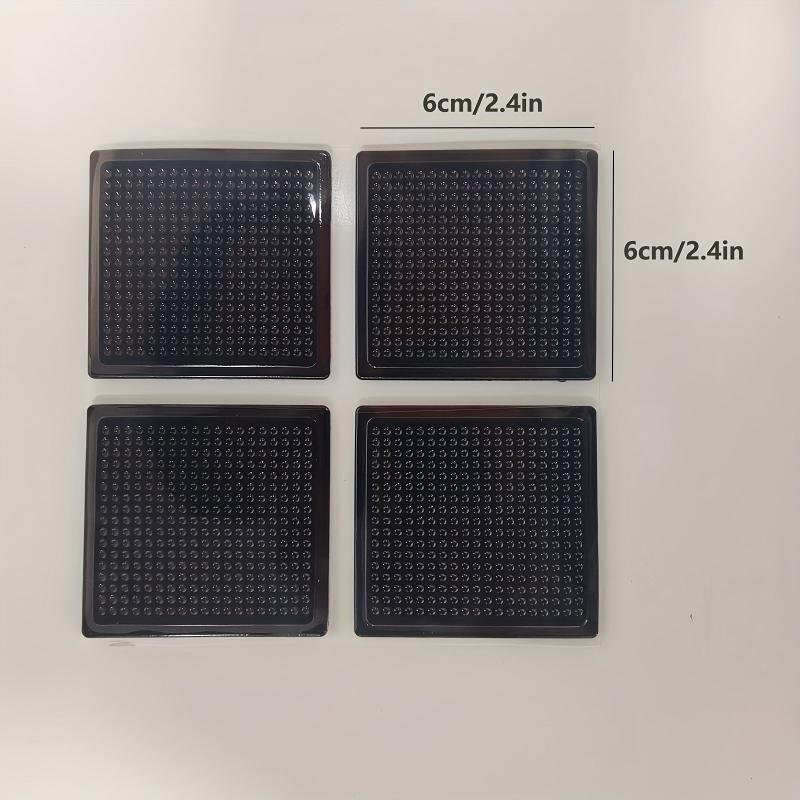 4pcs Carpet Stickers Reusable Washable Non-Slip Double-Sided Adhesive