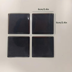 4pcs Carpet Stickers Reusable Washable Non-Slip Double-Sided Adhesive