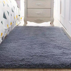 Solid Long Silk Fur Rug Fluffy Square Carpet 47 24 62 99in 120