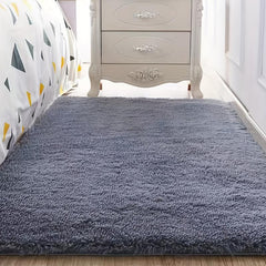 Solid Long Silk Fur Rug Fluffy Square Carpet 47 24 62 99in 120