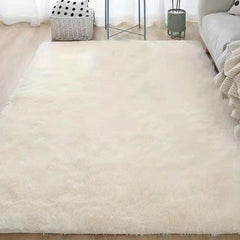 Solid Long Silk Fur Rug Fluffy Square Carpet 47 24 62 99in 120
