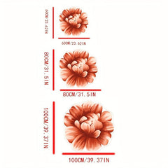 Non Slip Peony Floral Floor Mat Soft and Stylish Indoor Area Rug
