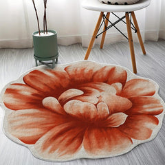 Non Slip Peony Floral Floor Mat Soft and Stylish Indoor Area Rug