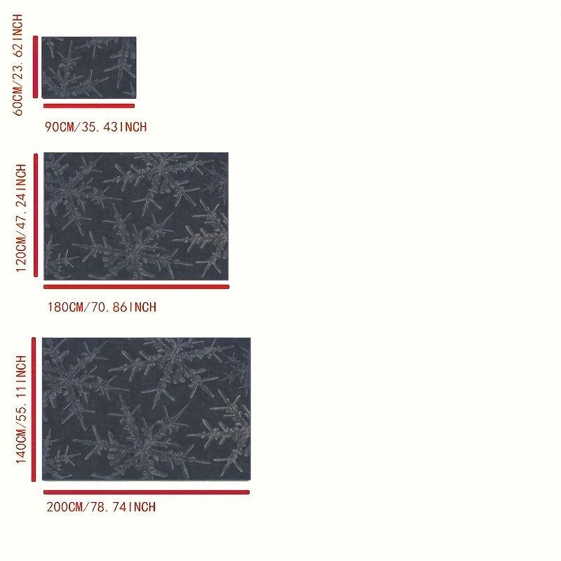 Christmas Abstract Pattern Door Mat Soft Crystal Fleece Fabric