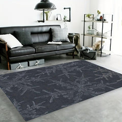 Christmas Abstract Pattern Door Mat Soft Crystal Fleece Fabric
