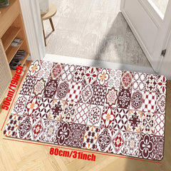 Soft Boho Kitchen Rug Cushioned Anti Fatigue Vintage Non Slip Runner Rug