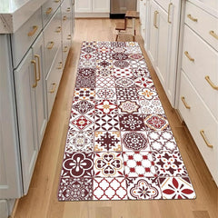 Soft Boho Kitchen Rug Cushioned Anti Fatigue Vintage Non Slip Runner Rug