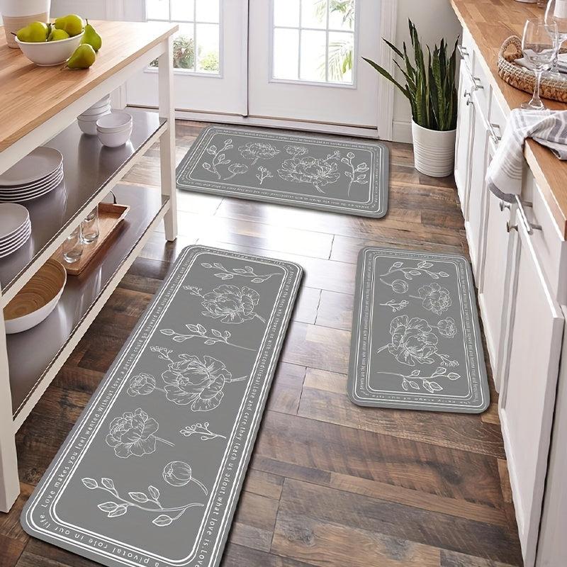 Anti Slip Memory Foam Kitchen Rug Soft and Absorbent Quick Dry
