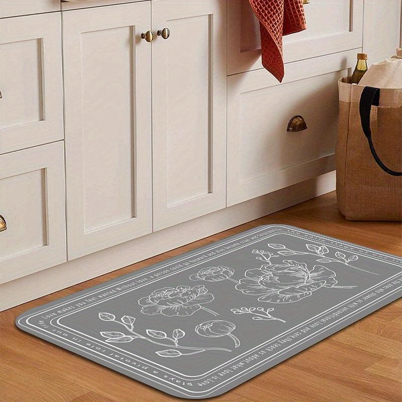 Anti Slip Memory Foam Kitchen Rug Soft and Absorbent Quick Dry