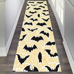 Bat Pattern Machine Washable Anti-Slip Rubber Mat