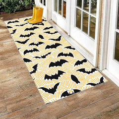 Bat Pattern Machine Washable Anti-Slip Rubber Mat