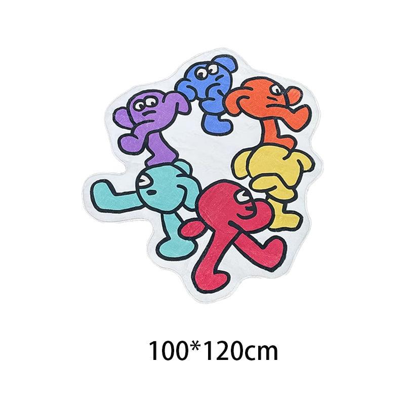 Geometric Animals Kitchen Rug Plush Carpet Soft Mat Home Decor Rugs