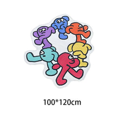 Geometric Animals Kitchen Rug Plush Carpet Soft Mat Home Decor Rugs