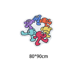 Geometric Animals Kitchen Rug Plush Carpet Soft Mat Home Decor Rugs