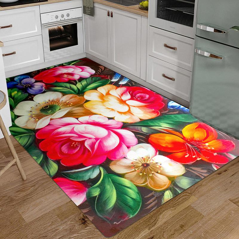 Soft Cushioned Anti Fatigue Rug Non Slip Machine Washable Absorbent
