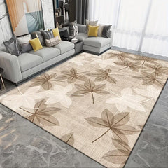 Maple Leaf Area Rug Soft Faux Sheepskin Mat Halloween Decor