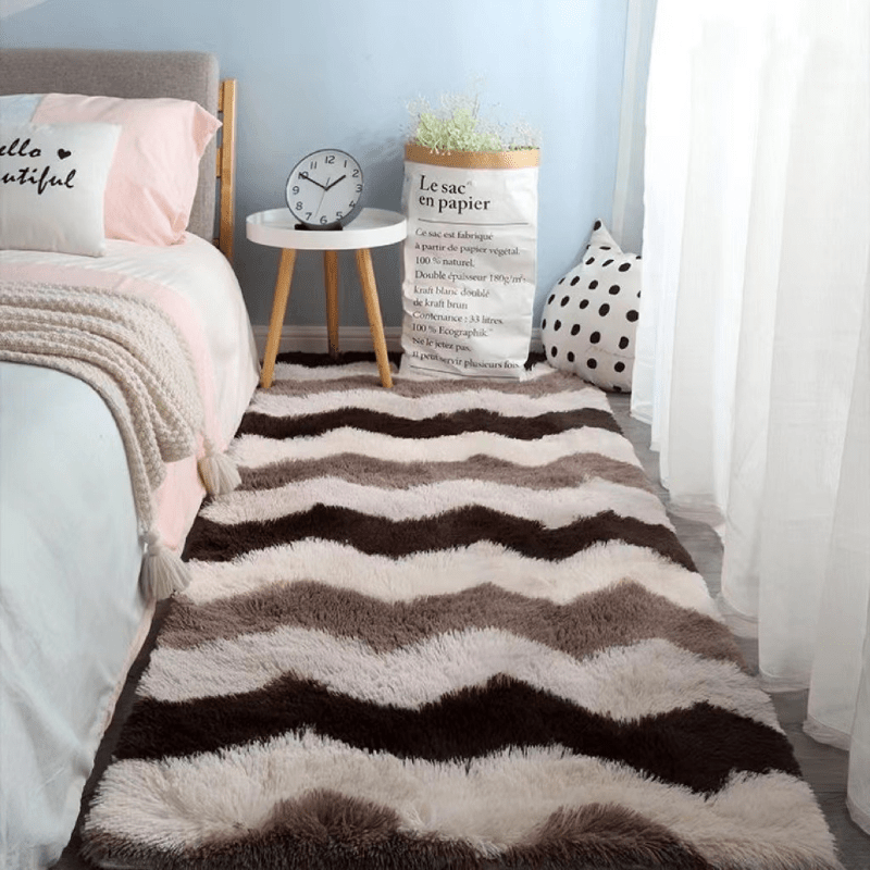 Soft Fluffy Shag Area Rugs For Living Room Shaggy Floor Carpet