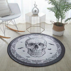 Skull Pattern Special Shaped Rugs Soft Halloween Floor Mats