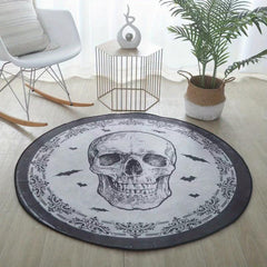 Skull Pattern Special Shaped Rugs Soft Halloween Floor Mats