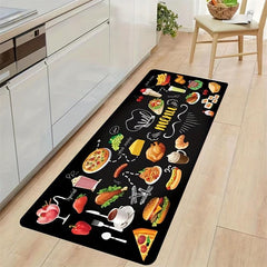 2pcs Anti fatigue Kitchen Mat Anti Slip Polyester Carpet