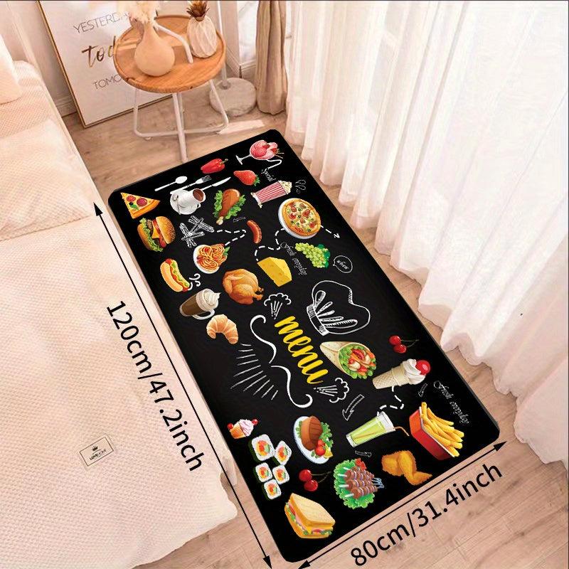 2pcs Anti fatigue Kitchen Mat Anti Slip Polyester Carpet