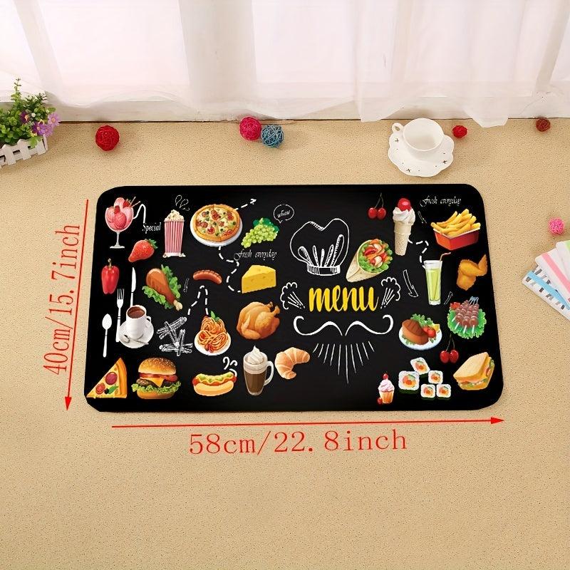 2pcs Anti fatigue Kitchen Mat Anti Slip Polyester Carpet