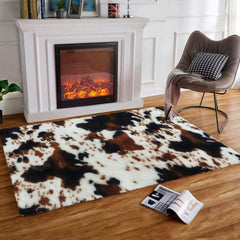 Cow Pattern Floor Mat Modern Non-slip Carpet
