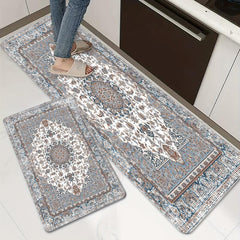 Boho Anti Fatigue Kitchen Mat Vintage Persian Entrance Doormat