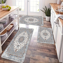 Boho Anti Fatigue Kitchen Mat Vintage Persian Entrance Doormat