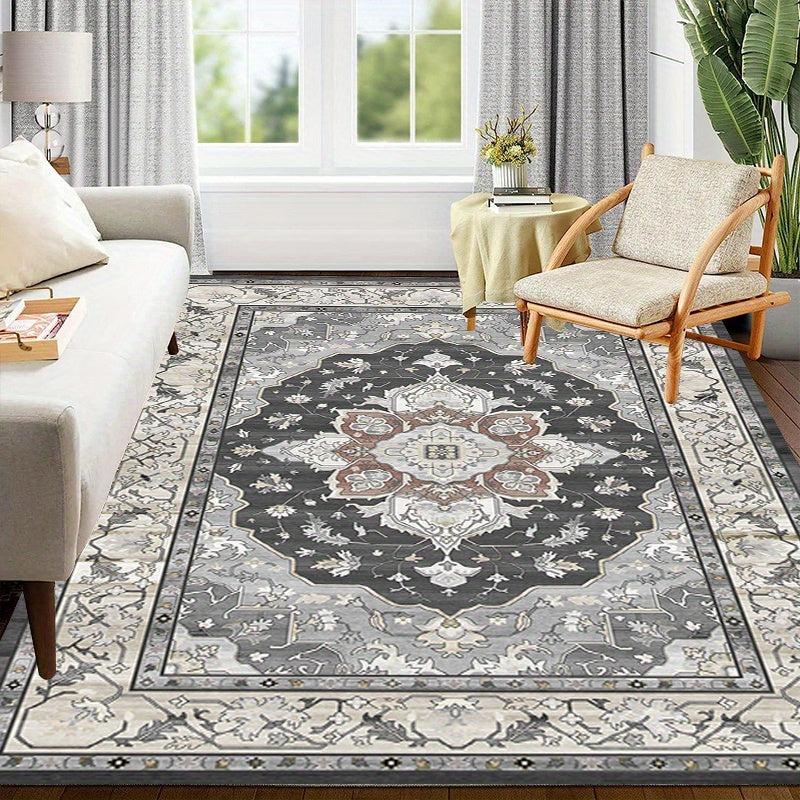 Vintage Boho Anti Fatigue Kitchen Mat Anti Slip Washable Doormat