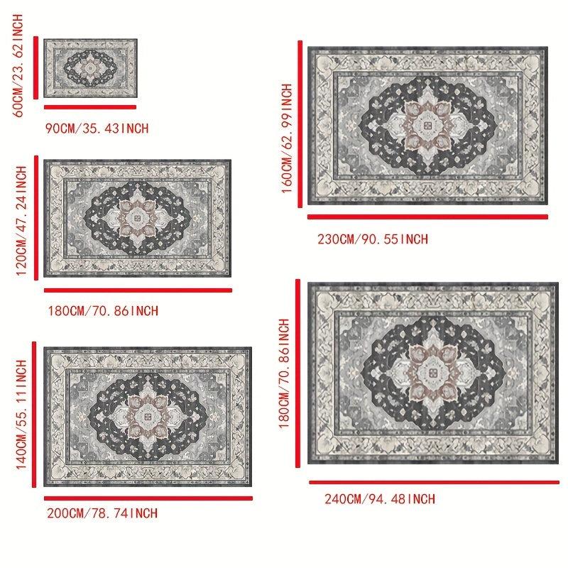 Vintage Boho Anti Fatigue Kitchen Mat Anti Slip Washable Doormat