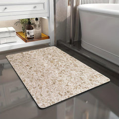 Marble Pattern Floor Mat Soft Non Slip Bath Rug