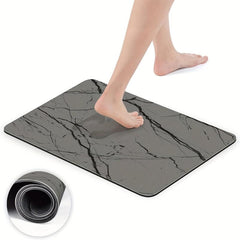 Marble Pattern Floor Mat Soft Non Slip Bath Rug