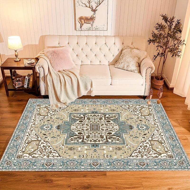 Persian Anti Fatigue Kitchen Mat Vintage Boho Anti Slip Hallway Balcon Carpet