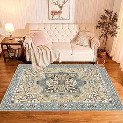Persian Anti Fatigue Kitchen Mat Vintage Boho Anti Slip Hallway Balcon Carpet