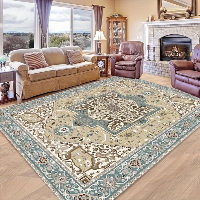 Persian Anti Fatigue Kitchen Mat Vintage Boho Anti Slip Hallway Balcon Carpet