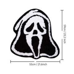 Ghost Face Tufted Carpet Halloween Fluffy Non-slip Rug