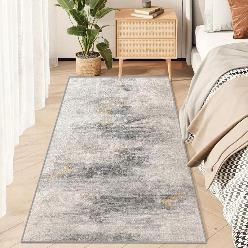 Fluffy Faux Wool Area Rug Soft Bedroom Carpet Washable Living Room Mat