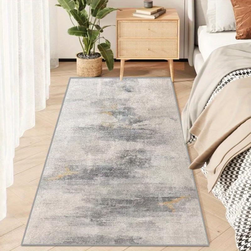 Fluffy Faux Wool Area Rug Soft Bedroom Carpet Washable Living Room Mat