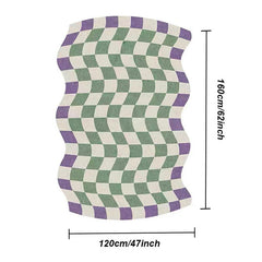 Irregular Area Rug Living Room Mat Non slip Kitchen Floor Rug