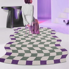Irregular Area Rug Living Room Mat Non slip Kitchen Floor Rug