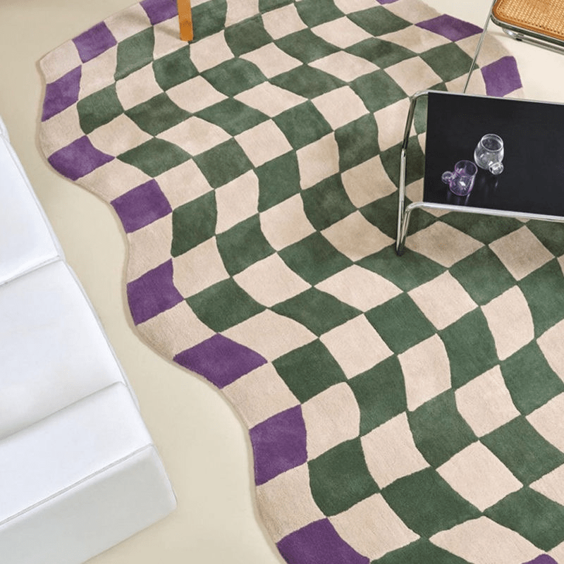 Irregular Area Rug Living Room Mat Non slip Kitchen Floor Rug