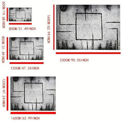 Geometric Abstract Area Rugs Soft Faux Sheepskin Floor Mat Living Room Bedroom