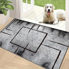 Geometric Abstract Area Rugs Soft Faux Sheepskin Floor Mat Living Room Bedroom