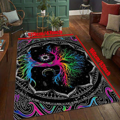 Tree Of Life Tapestry Carpet For Bedroom Spiritual Galaxy Space Rug