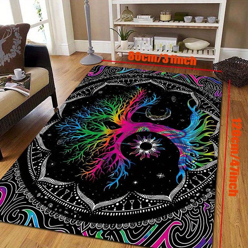 Tree Of Life Tapestry Carpet For Bedroom Spiritual Galaxy Space Rug