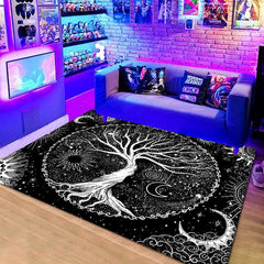 Tree Of Life Tapestry Carpet For Bedroom Spiritual Galaxy Space Rug