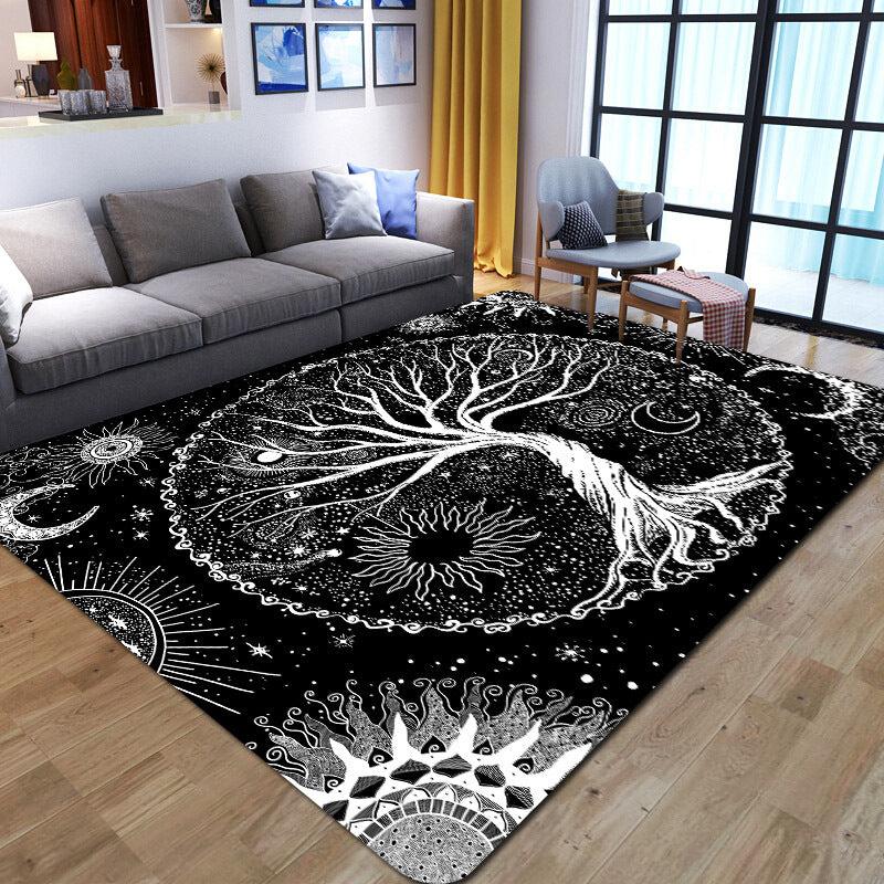 Tree Of Life Tapestry Carpet For Bedroom Spiritual Galaxy Space Rug