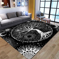 Tree Of Life Tapestry Carpet For Bedroom Spiritual Galaxy Space Rug