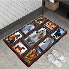 Colorful Horse Carpet Soft Bedroom Living Room Kitchen Door Mat